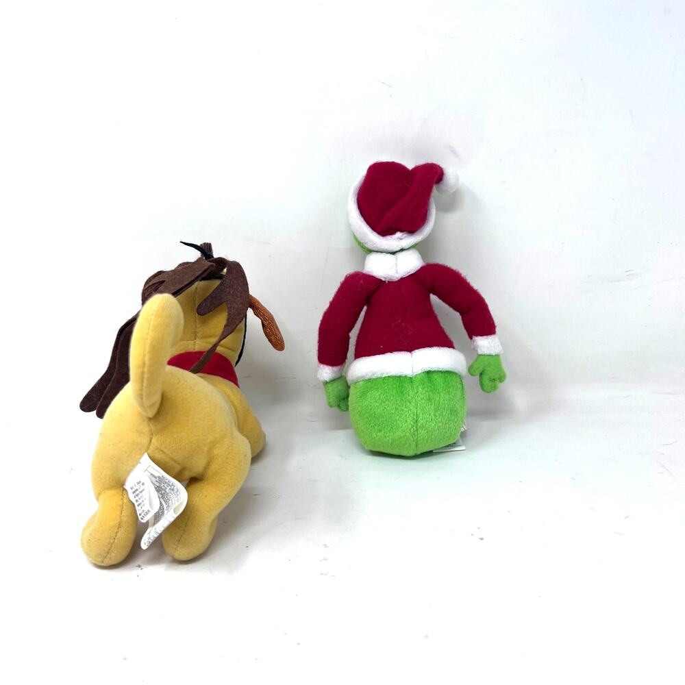 Hallmark Grinch Max Puppy Dog 8" Christmas Plush Set VTG 1998 - Picture 3 of 6
